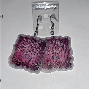 Pink Statement Earrings